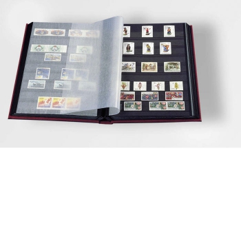 Klaser filatelistyczny B5 16-kartkowy BASIC - czarne karty